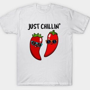 Just Chillin’ T-Shirt with Red Bandana